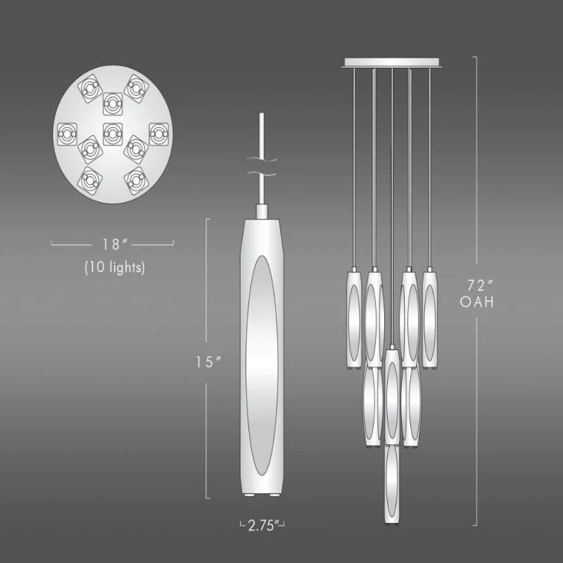 Chartier Crystal 10-Light Round Chandelier - kimoylights