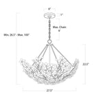 Cherishl 6 Lights Round Chandelier - kimoylights