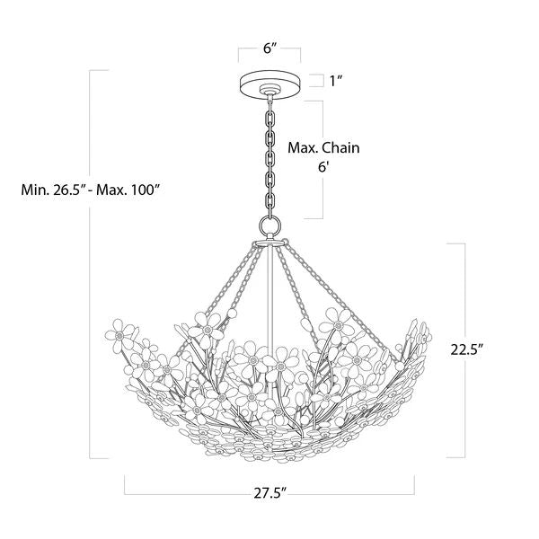 Cherishl 12 Lights Round Chandelier - kimoylights