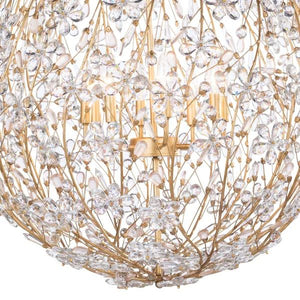 Cherishl 8 Lights Spherical Chandelier 30"D - kimoylights