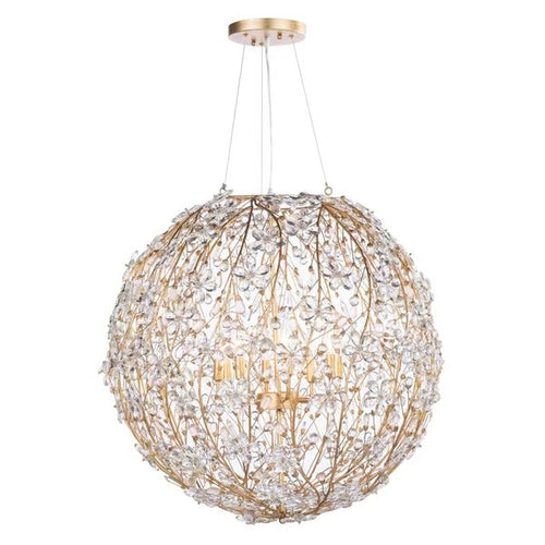 Cherishl 8 Lights Spherical Chandelier 30"D - kimoylights