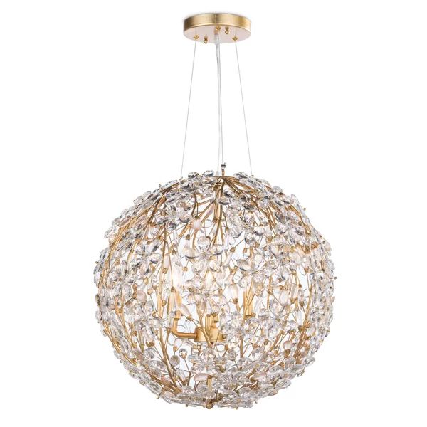 Cherishl 6 Lights Spherical Chandelier 20"D - kimoylights