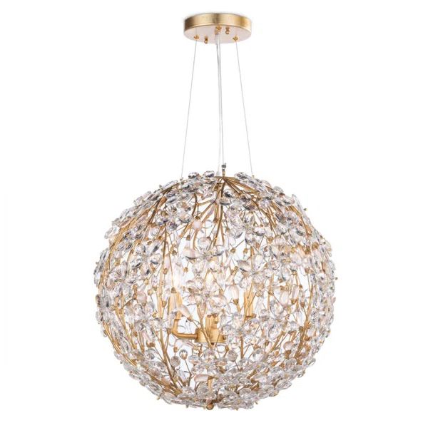 Cherishl 6 Lights Spherical Chandelier 20"D - kimoylights