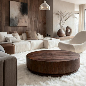 Cirglam  Plinth Round Coffee Table