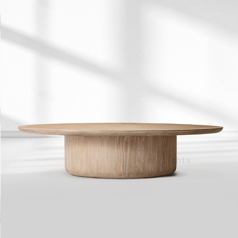 Cirglam Pedestal Round Coffee Table