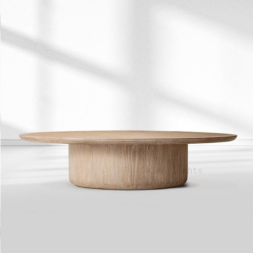 Cirglam Pedestal Round Coffee Table