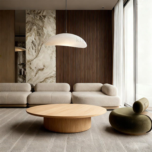 Cirglam Pedestal Round Coffee Table