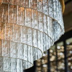 Claira Glass Round Multi-layer Chandelier - kimoylights