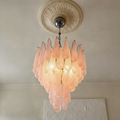 Murano Chandelier 52 Drops Pink