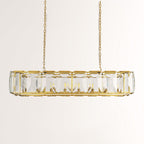 Kiko Crystal Rectangular Chandelier 62"
