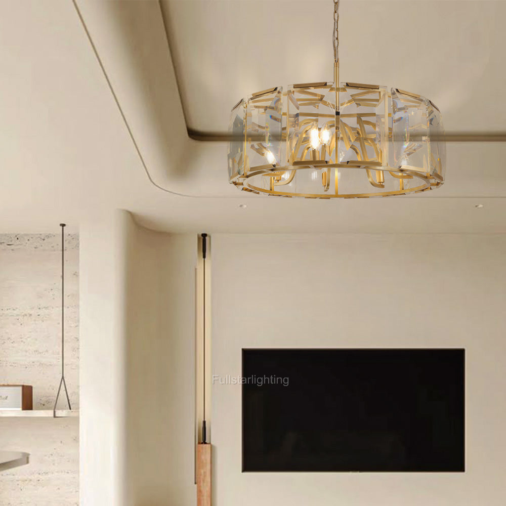 Kiko Crystal Round Chandelier 31"