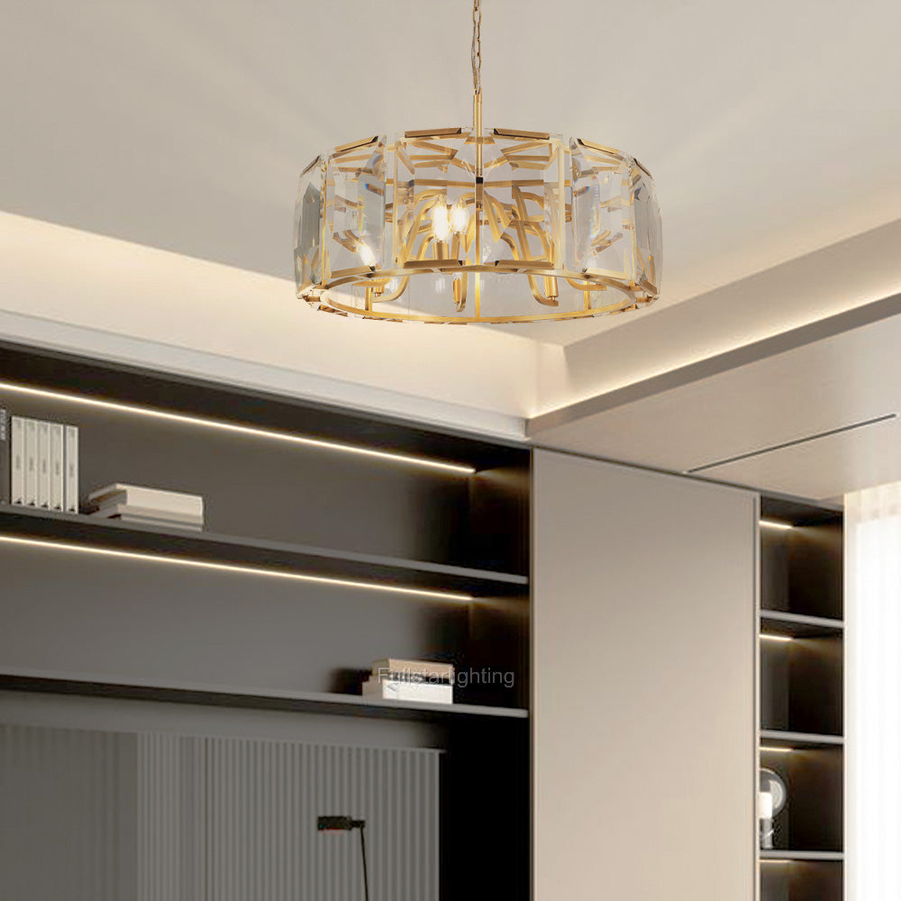 Kiko Crystal Round Chandelier 31"