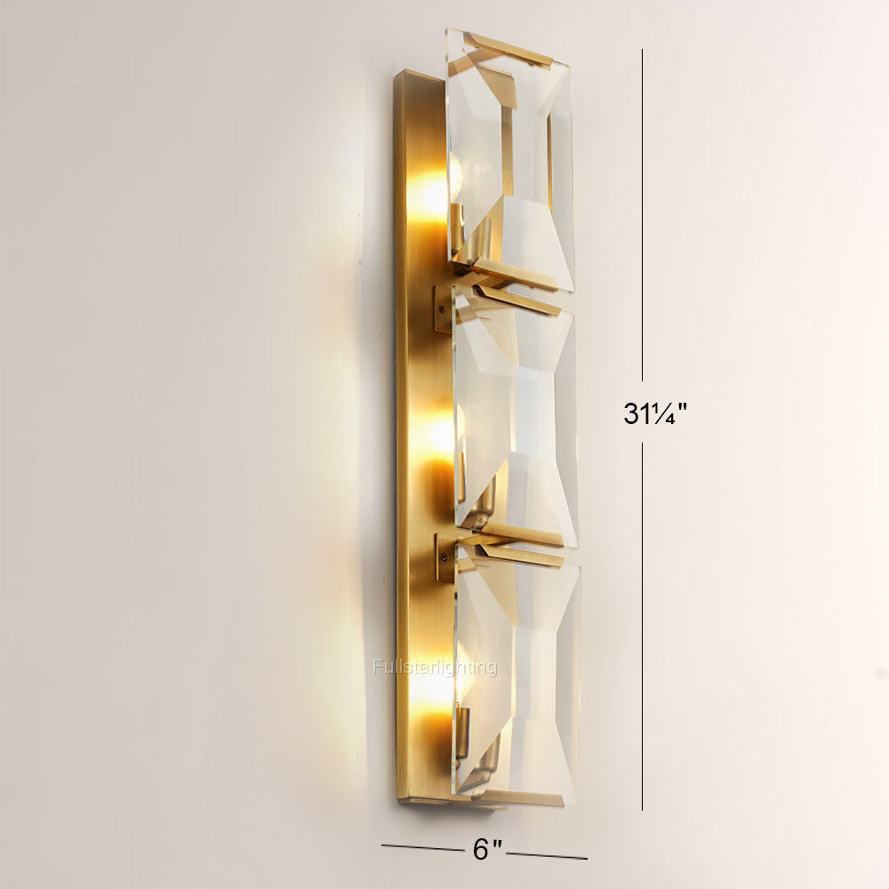 Kiko Crystal Triple Wall Sconce