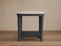 Danny 18" End Table Oak with Marble Top Modern Living Furniture