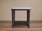 Danny 18" End Table Oak with Marble Top Modern Living Furniture