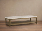Danny Coffee Table Oak with Marble Top Modern Living Furniture