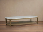 Danny Coffee Table Oak with Marble Top Modern Living Furniture