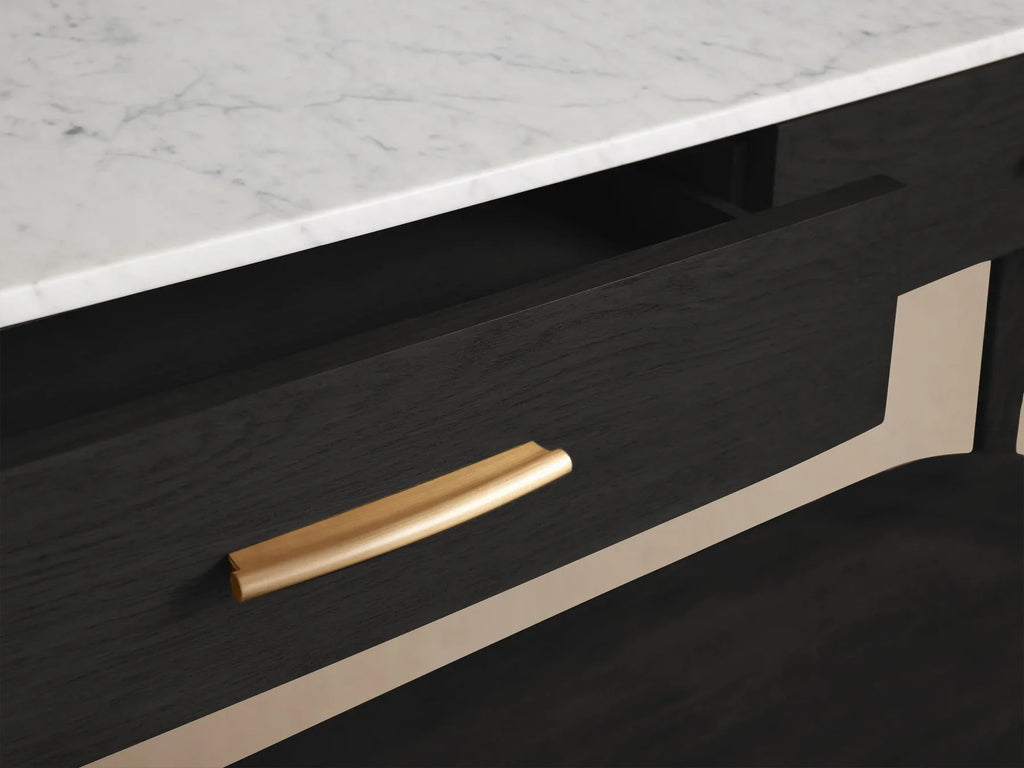 Danny Console Table Oak with Marble Top Rectangular Living Furniture