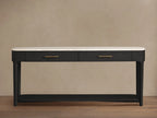 Danny Console Table Oak with Marble Top Rectangular Living Furniture