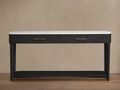Danny Console Table Oak with Marble Top Rectangular Living Furniture
