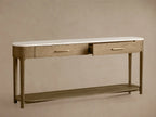 Danny Console Table Oak with Marble Top Rectangular Living Furniture