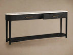 Danny Console Table Oak with Marble Top Rectangular Living Furniture