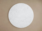Danny Round Coffee Table Oak Wood Marble Top Contemporary Style
