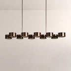 Daphna Linear Metal Drum Chandelier