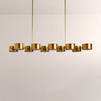 Daphna Linear Metal Drum Chandelier