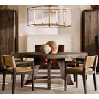 Deckman Glass Lantern Modern Round Chandelier 44"