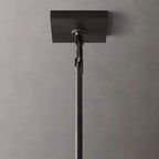 Deckman Glass Lantern Modern Round Chandelier 33"