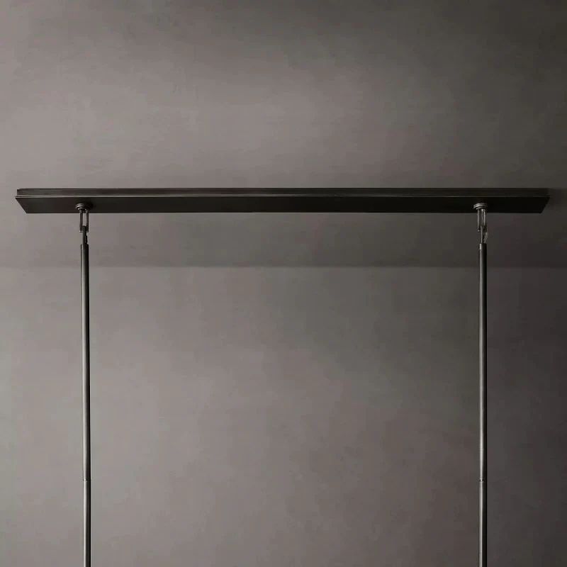 Deckman Glass Lantern Rectangular Chandelier 41"(Customization)