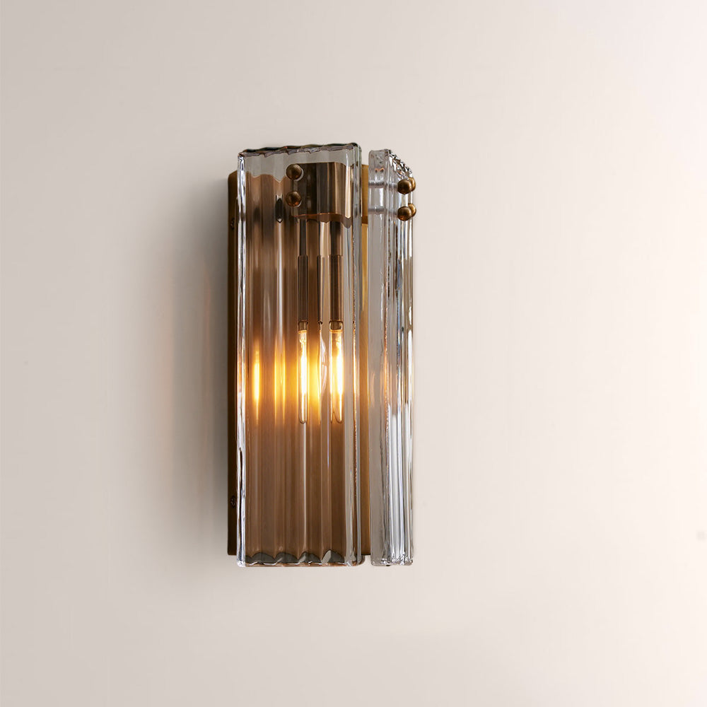 Delsia Fluted Glass Wall Sconce