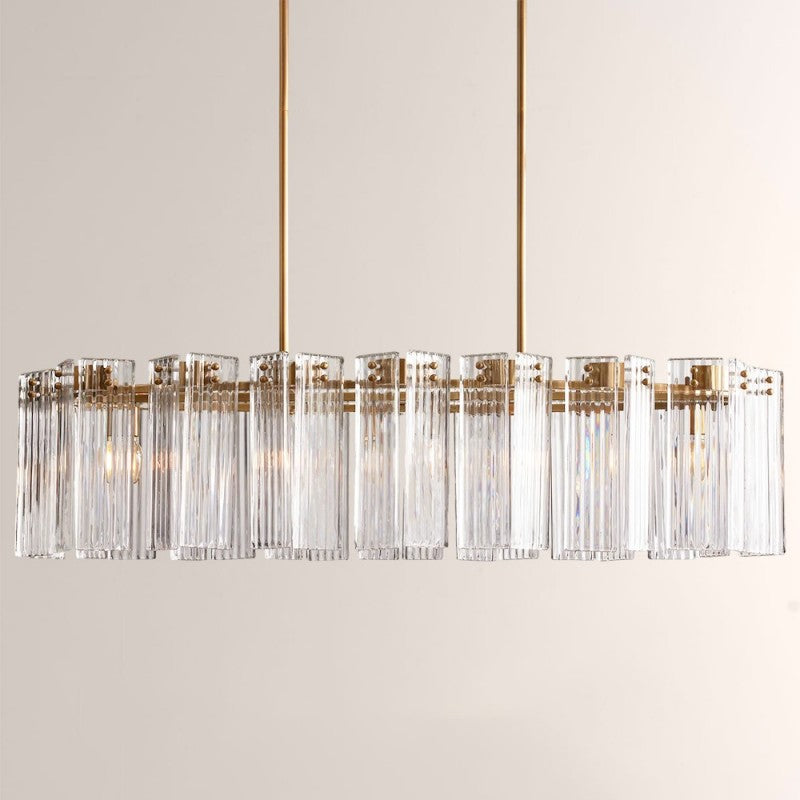 Delsie Oval Glass Chandelier 51''63''72''