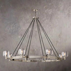Demaret Round Crystal Chandelier 60"