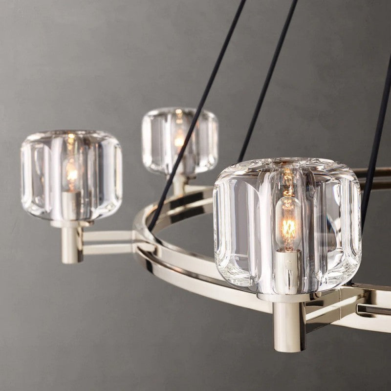 Demaret Round Crystal Chandelier 60"
