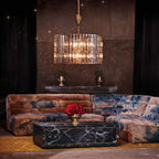 Dora Glass Round Chandelier - kimoylights
