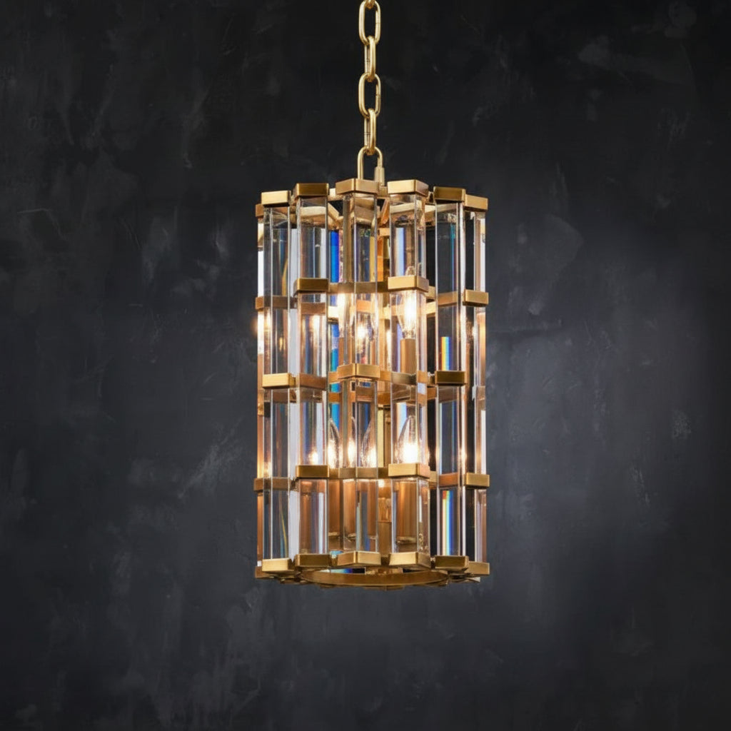 Dora Glass Round Chandelier - kimoyights