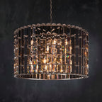 Dora Glass Round Chandelier -kimoylights