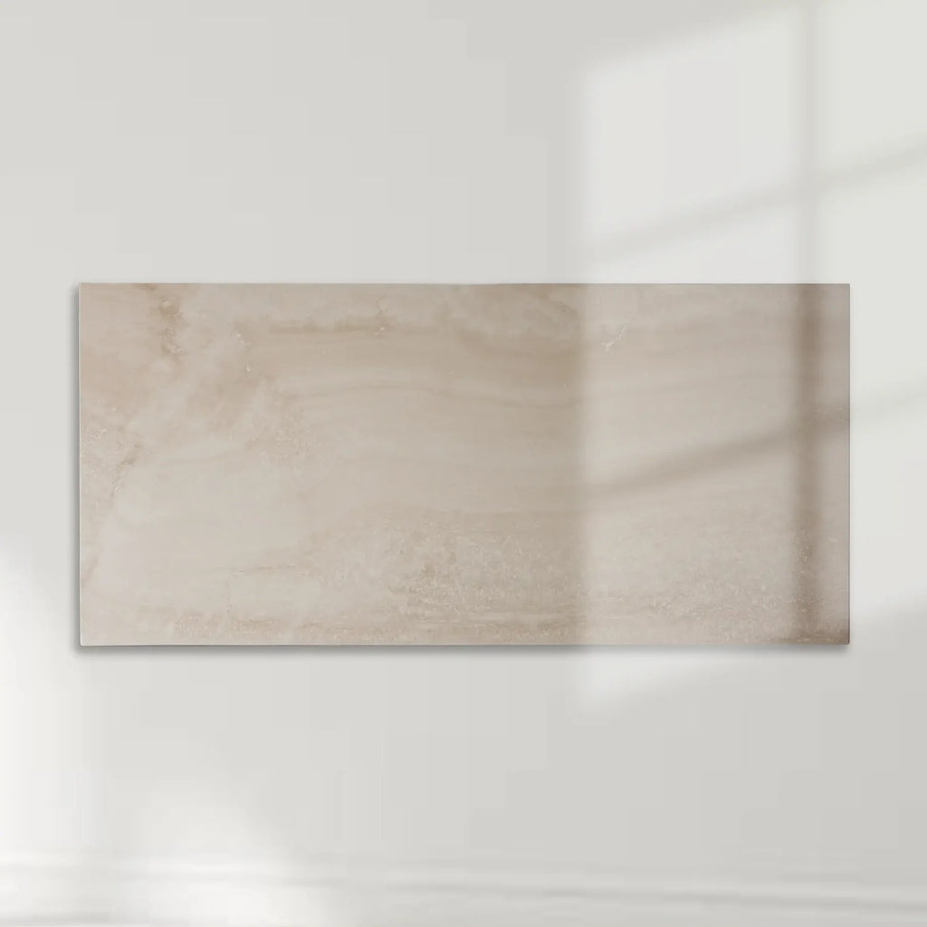 Elara Solid Travertine Pedestal Coffee Table