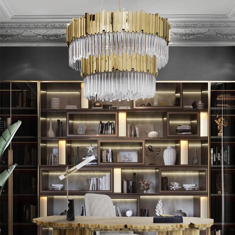 Empire Decorative 2-tier Round Chandelier - kimoylights