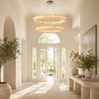 Erater 2-Tier Round Calcite Chandelier 48"