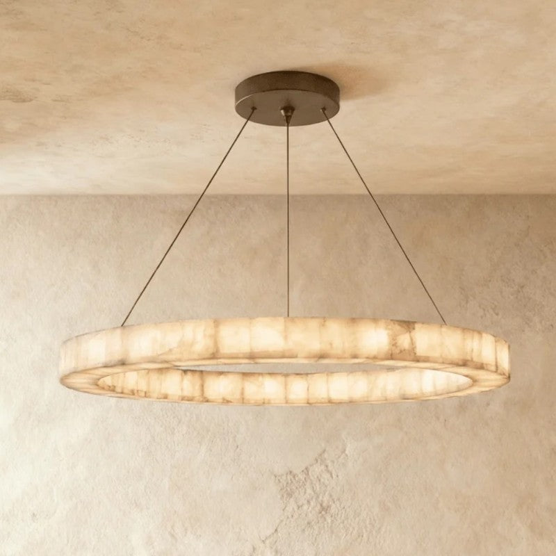 Erater Calcite Round Chandelier 31"40"60"