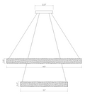 Erater 2-Tier Round Calcite Chandelier 48"