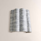 Faience Sculptural Marble Wall Sconce