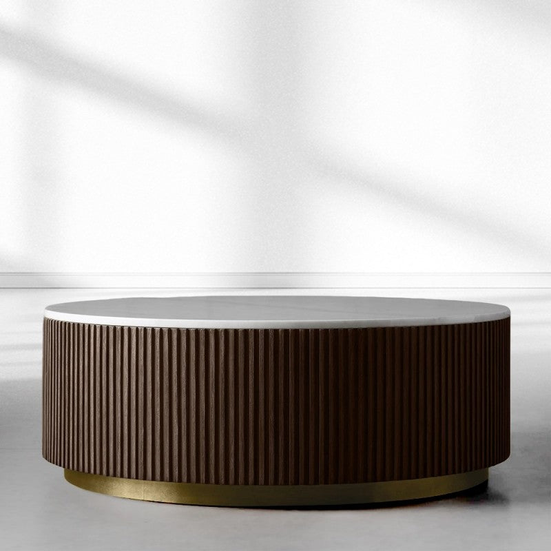 Finnley Marble Round Coffee Table
