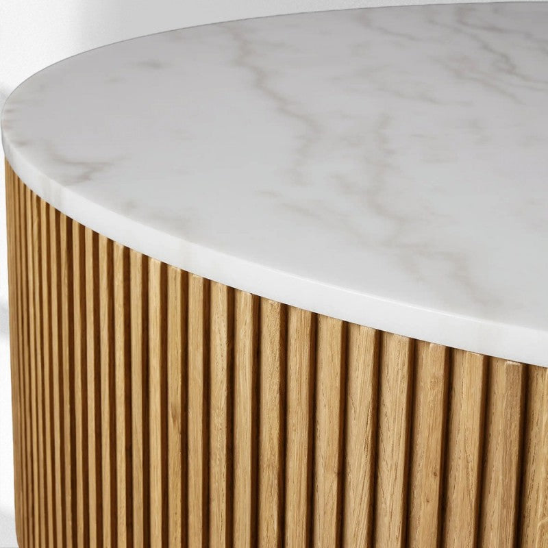 Finnley Marble Round Coffee Table