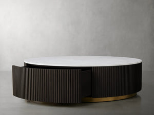 Finnley Round Storage Coffee Table