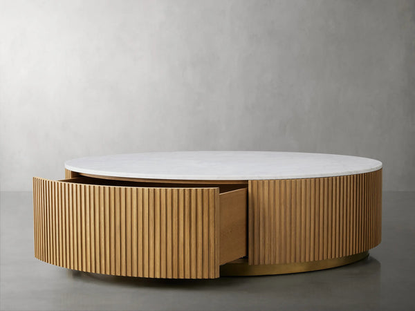 Finnley Round Storage Coffee Table