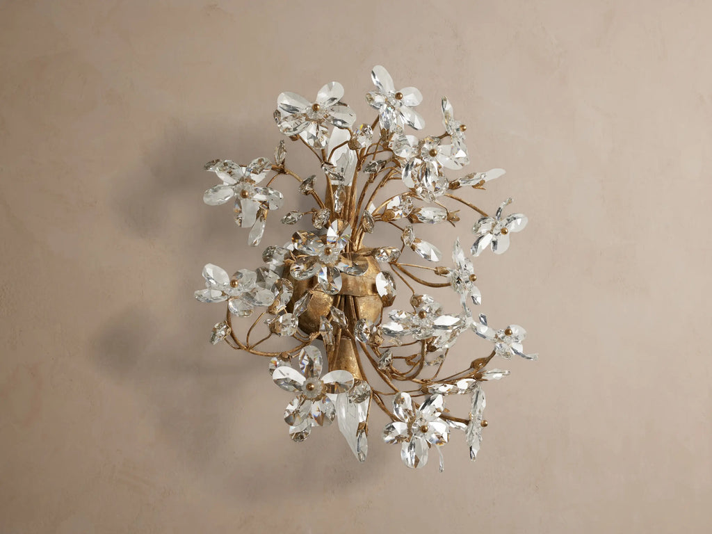 Fiora Crystal Blossom Wall Sconce